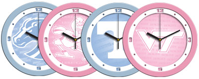 Pink and Blue Wall Clocks